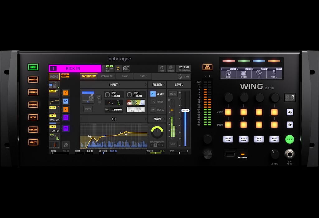MEZCLADORA DIGITAL BEHRINGER, SERIE WING RACK, 24 ENTRADAS HIBRIDOS FISICOS, 8 OUT XLR, INTERFACE DE AUDIO USB