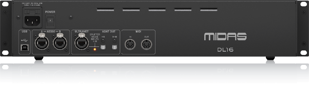 STAGE BOX MIDAS, MEDUSA DIGITAL, INTERFAZ ULTRANET Y ADAT, 16 ENTRADAS XLR, 8 SALIDAS XLR