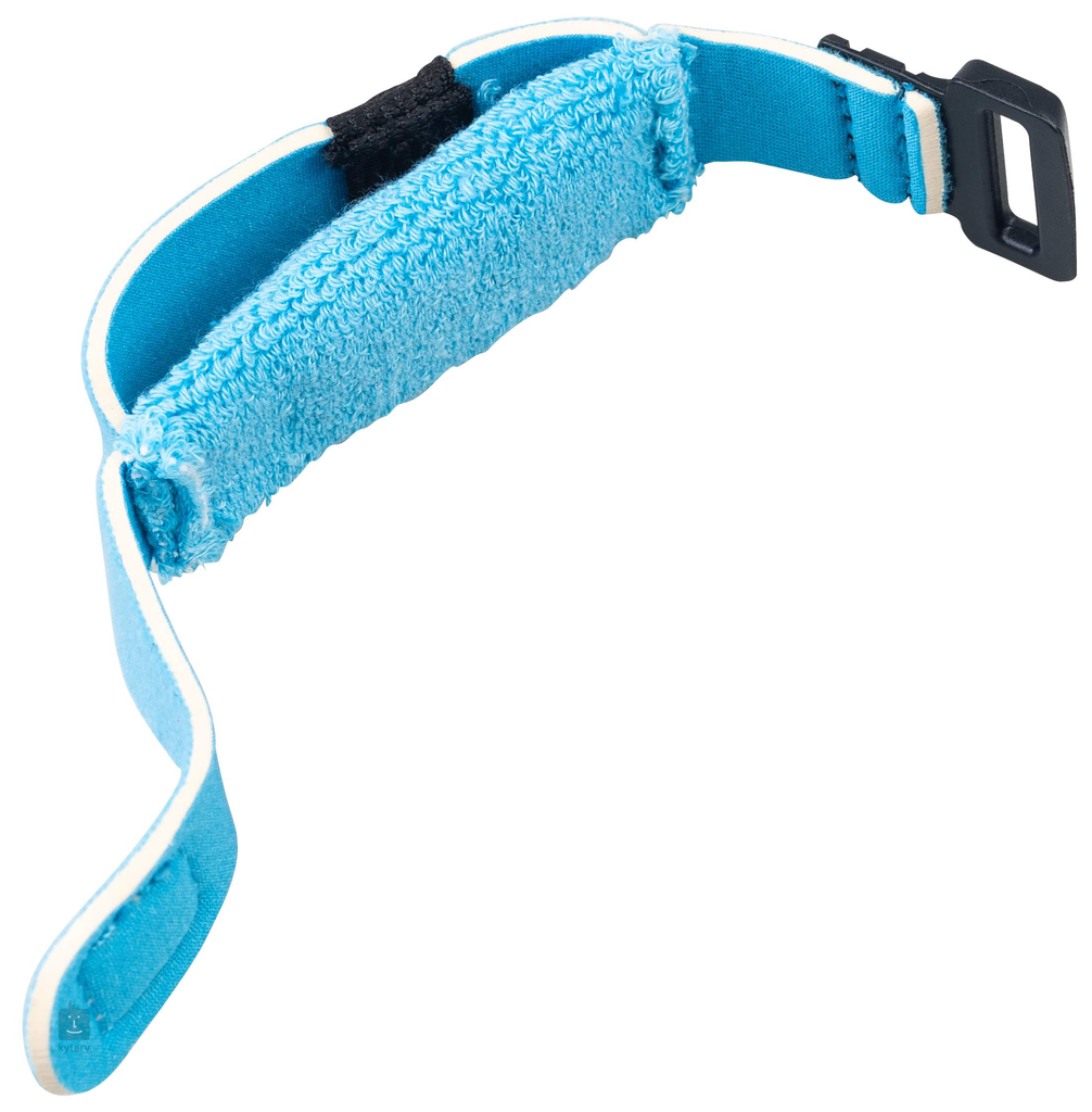 FRETWRAP GUITTO, SM, ELIMINADOR DE ARMONICOS, PARA GUITARRA O BAJO, COLOR CELESTE,