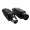 KIT TRANSMISOR Y RECEPTOR INALAMBRICO JOYO, PROFESIONAL P/MICROFONOS DINAMICOS, BATERIA RECARGABLE, COLOR NEGRO