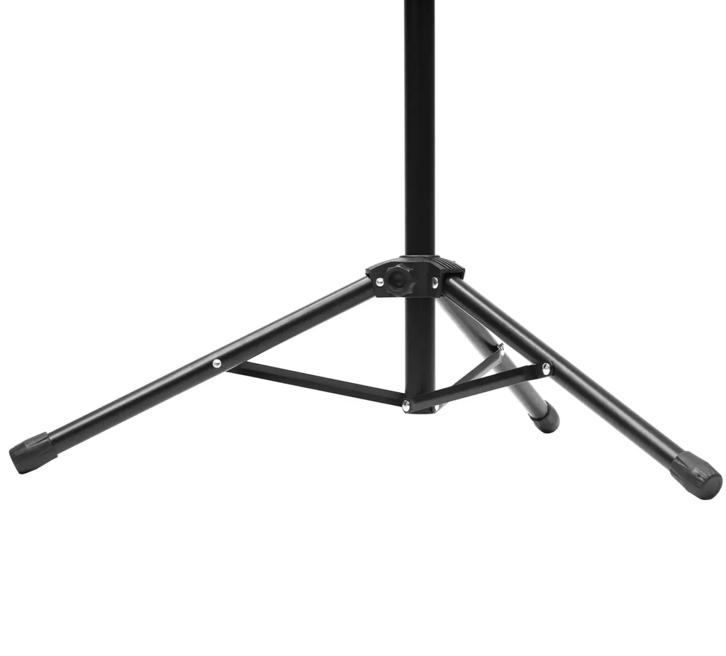 PEDESTAL PARA MICROFONO GUITO, CON BRAZO, INCLUYE SOPORTE PARA TABLET, COLOR NEGRO