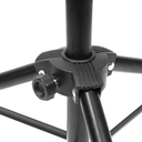 PEDESTAL PARA MICROFONO GUITO, CON BRAZO, INCLUYE SOPORTE PARA TABLET, COLOR NEGRO