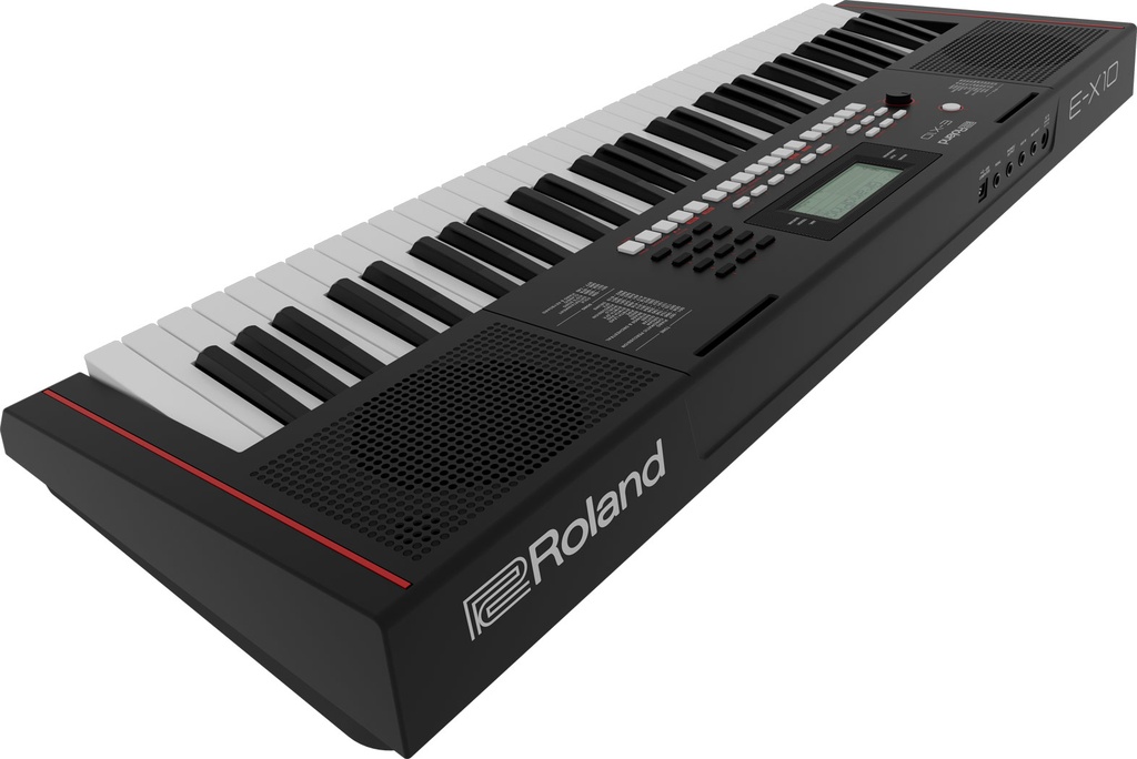 TECLADO E-X ROLAND, 61 TECLAS, NEGRO, CON CARGADOR