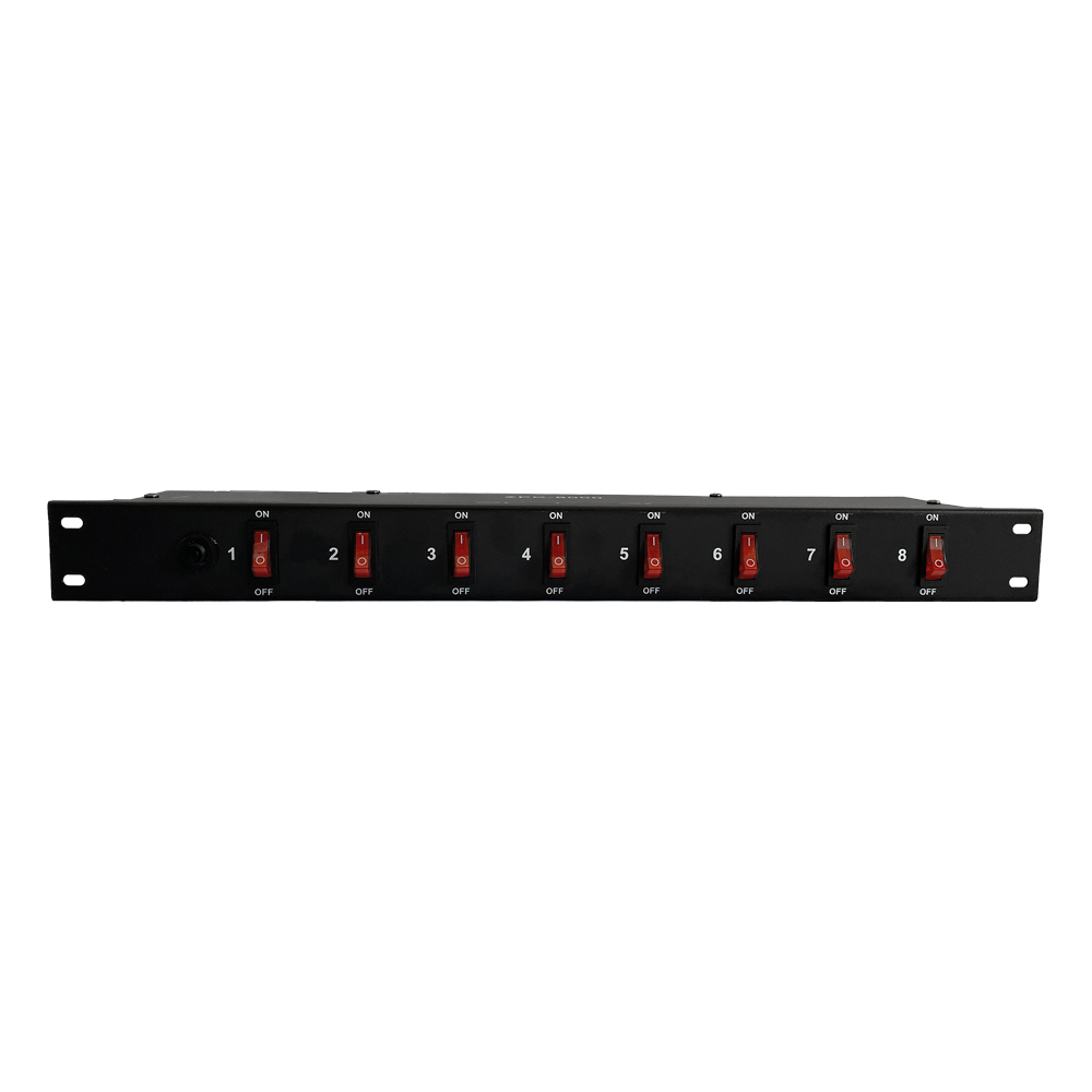 REGLETA ZEBRA, PARA RACK DE 8 ENTREDAS 15AMP 110V / 60Hz