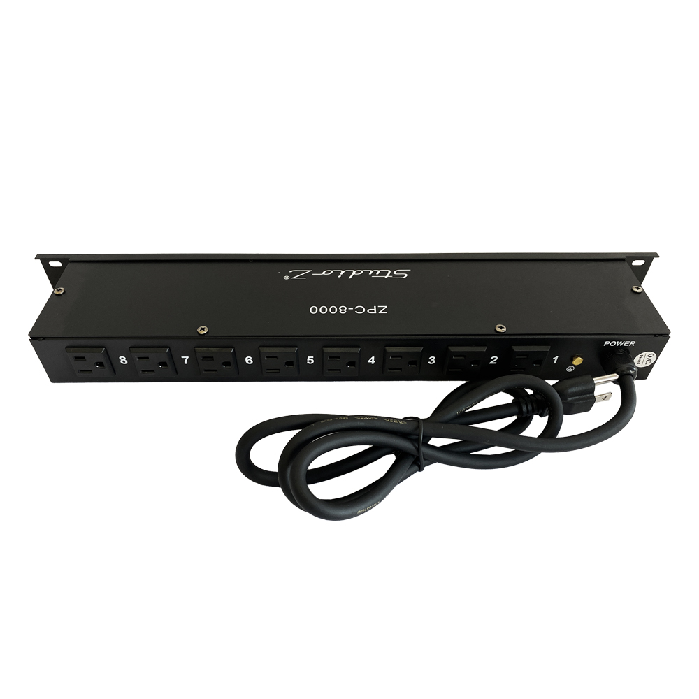 REGLETA ZEBRA, PARA RACK DE 8 ENTREDAS 15AMP 110V / 60Hz