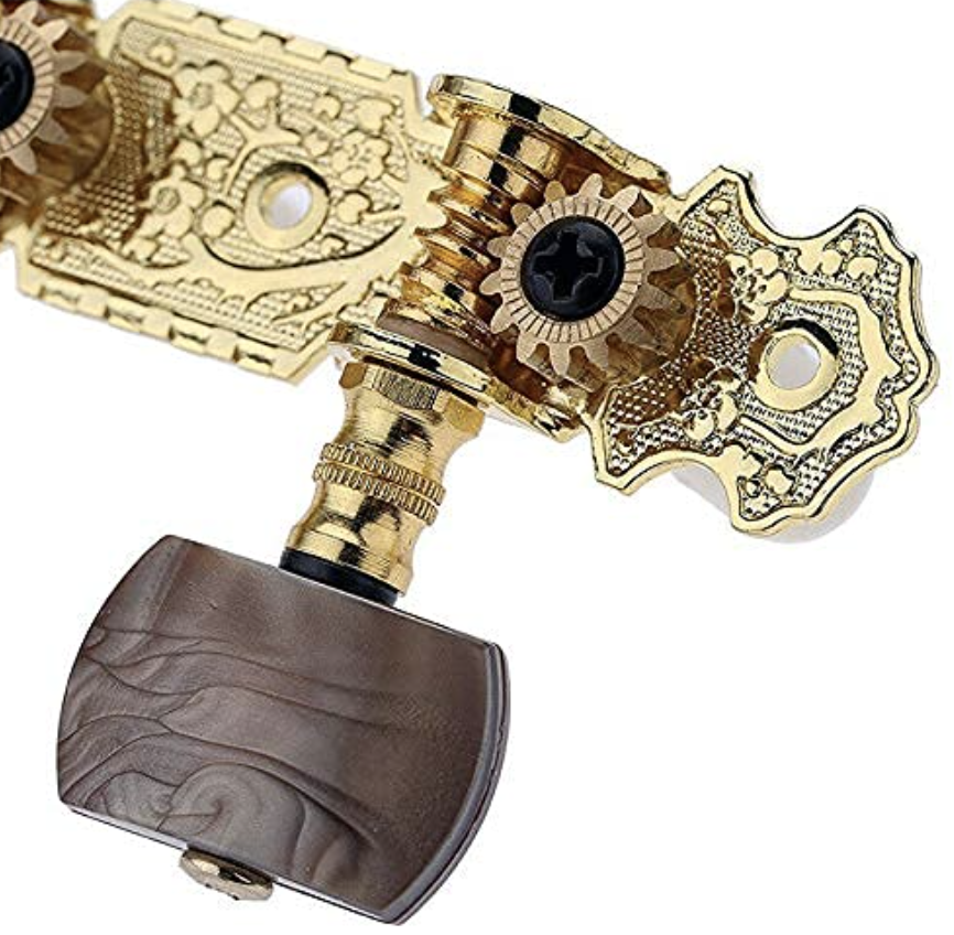 SET DE CLAVIJAS ALICE, METAL, PARA GUITARRA ACUSTICA, COLOR DORADO Y CAFE (copia)