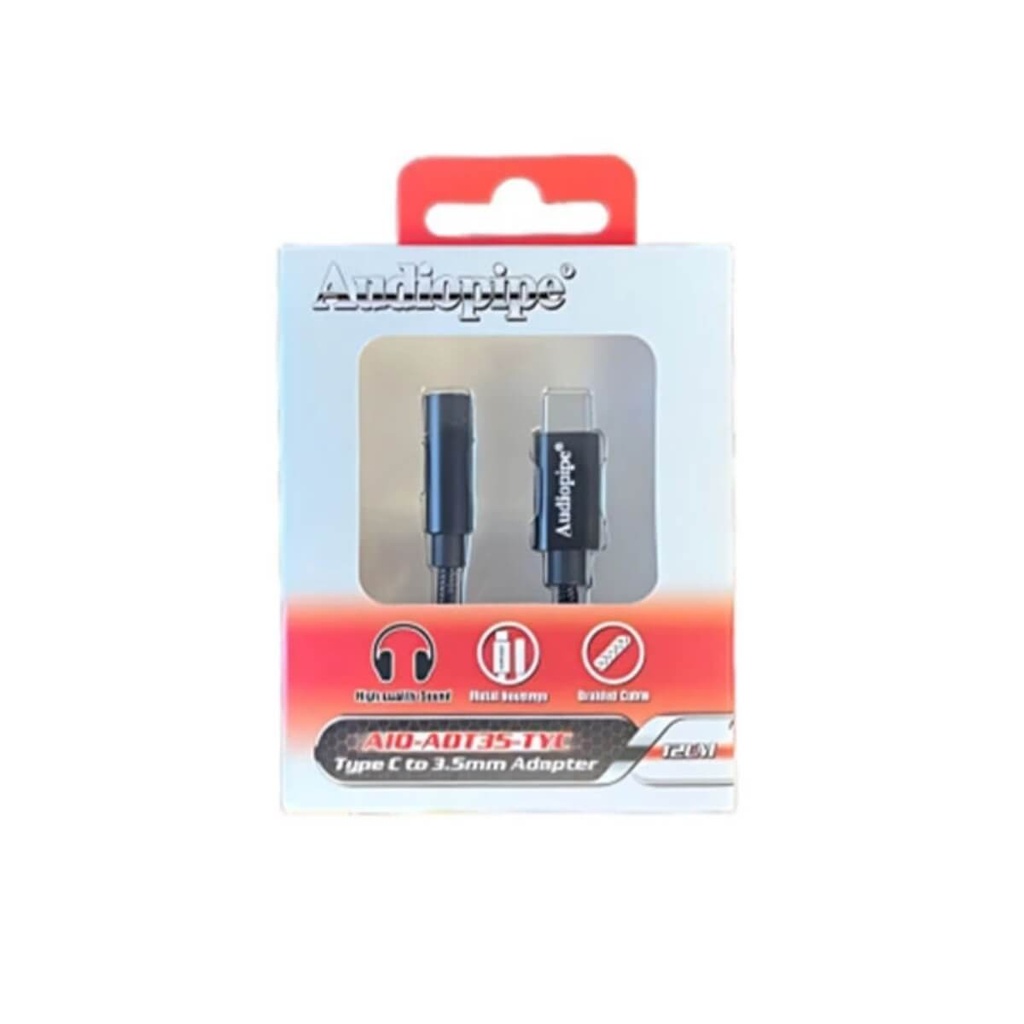 ADAPTADOR ALCTRON, DE PLUG 1/4 HERMBRA STEREO A PLUG 3.5MM MACHO STEREO, METALICO, DORADO (copia)