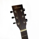 GUITARRA ACUSTICA VALENCIANA, 40, RUSTICO, CAFE SOMBREADO, CON FUNDA