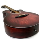 GUITARRA ACUSTICA VALENCIANA, 34, RUSTICO, ROJO SOMBREADO, CON FUNDA (copia)