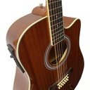 DOCEROLA ELECTRO-ACUSTICO VALENCIANA, 44 NATURAL, CON FUNDA