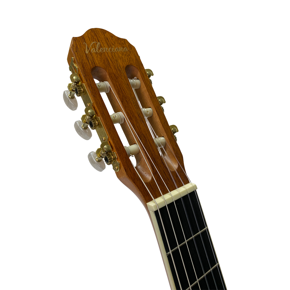 GUITARRA ELECTROCLASICA VALENCIANA, DE 39". CURTAWAY, NEGRO MATE