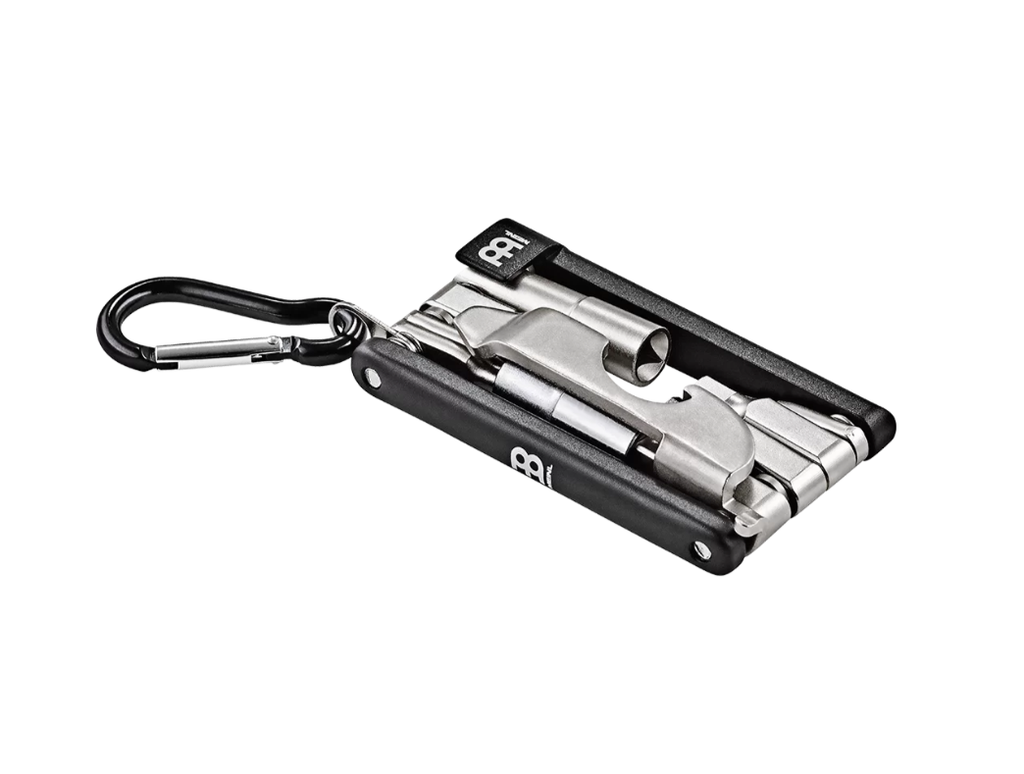 MULTI HERRAMIENTAS DE BOLSILLO MEINL, VARIAS MEDIDAS DE LLAVES ALLEN, PARA VARIOS INSTRUMENTOS MUSICALES. METAL, COLOR NEGRO.