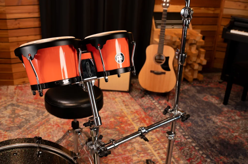 CLAMP MEINL, EXTENSION DOBLE, SE ADAPTA A TODO TIPO DE HARDWARE, ACERO CROMADO, ROBUSTO, GIRO 360