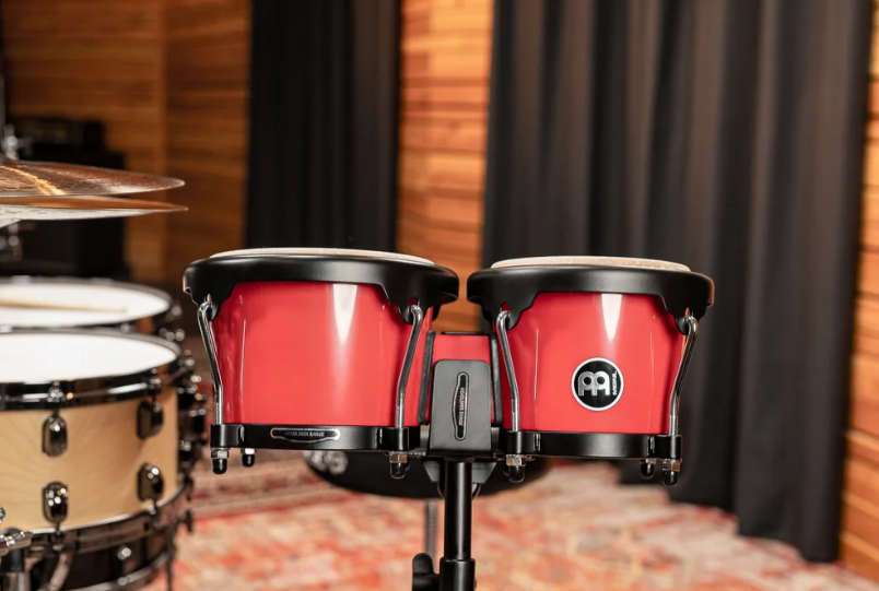 BONGO JOURNEY MEINL, 6 1/2" Y 7 1/2", MADERA, COLOR ROJO