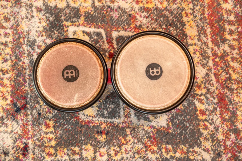 BONGO JOURNEY MEINL, 6 1/2" Y 7 1/2", MADERA, COLOR ROJO