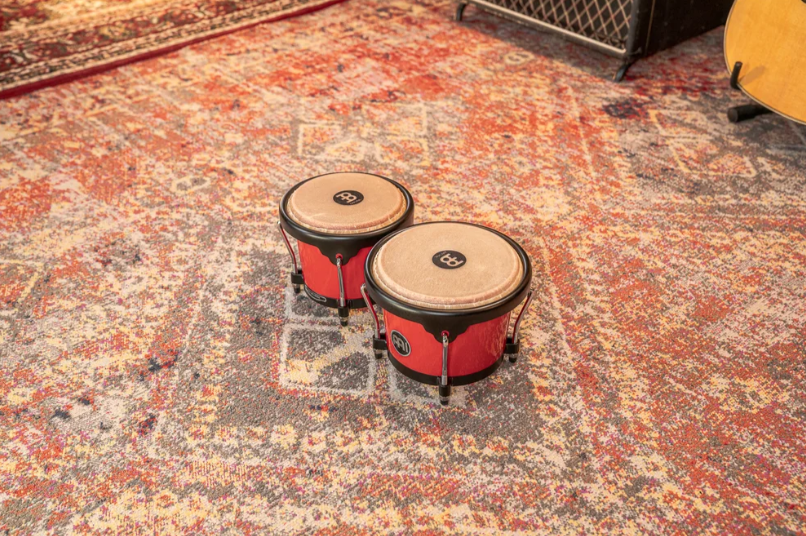 BONGO JOURNEY MEINL, 6 1/2" Y 7 1/2", MADERA, COLOR ROJO