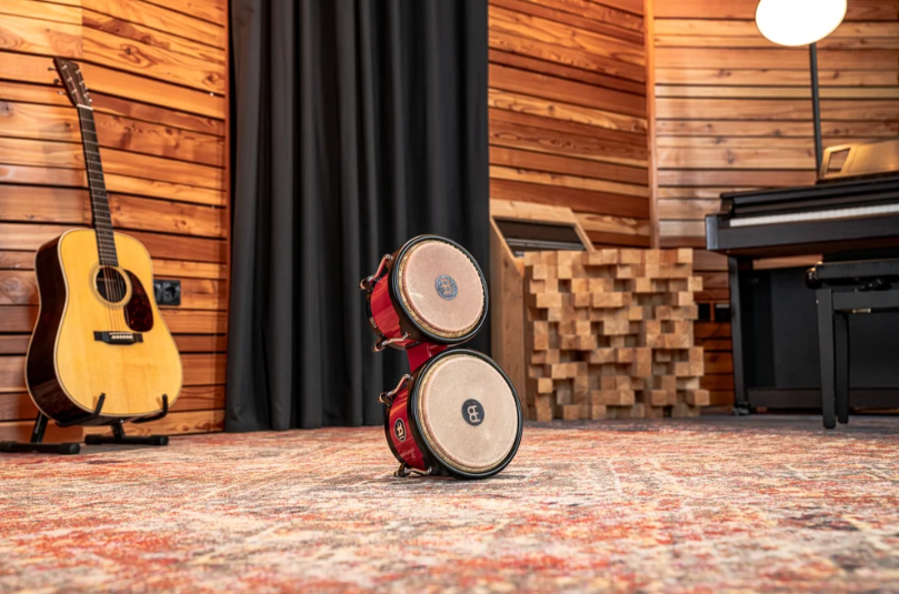 BONGO JOURNEY MEINL, 6 1/2" Y 7 1/2", MADERA, COLOR ROJO