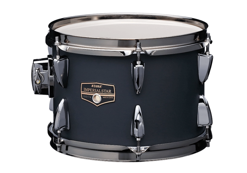 BATERIA ACUSTICA TAMA, SERIE IMPERIALSTAR, 5PCS, BLACKED OUT BLACK (NEGRO MATE), AROS CROMADO, INCLUYE HARDWARE, (SIN PLATILLOS)