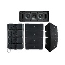 COMBO DE SISTEMA AEREO PROSOUND, SUBWOOFER ACTIVO 1X18", 4 BOCINAS PASIVAS 2X4", MEZCLADORA Y AMPLIFICADOR INCORPORADO XLR/LINE/BT/USB