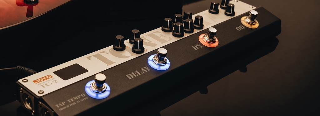 PEDAL ANALOGICO JOYO, 9V, 3 EFECTOS, OVERDRIVE / DISTORSION / DELAY / AFINADOR, XLR ST, AUX IN