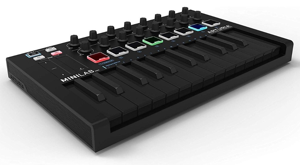 CONTROLADOR UNIVERSAL MIDI, ARTURIA, MINILAB 3 BK DEEP, 25 TECLAS, COLOR NEGRO PROFUNDO, TECLAS NEGRAS.