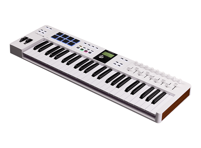 CONTROLADOR MIDI UNIVERSAL, ARTURIA, KEYLAB ESSENTIAL MK3 WH, 49 TECLAS, COLOR BLANCO.