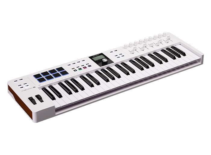 CONTROLADOR MIDI UNIVERSAL, ARTURIA, KEYLAB ESSENTIAL MK3 WH, 49 TECLAS, COLOR BLANCO.