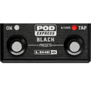 PEDAL MULTI-EFECTOS LINE 6, SERIE POD EXPRESS BLACK, PARA GUITARRA, INCLUYE 7 APLIFICADORES, 7 CABINAS Y 17 EFECTOS, INCLUYENDO UN LOOPER.