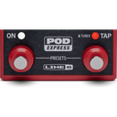 PEDAL MULTI-EFECTOS LINE 6, PARA GUITARRA, SERIE POD EXPRESS GUITAR, 7 AMPLIFICADORES, 7 PANTALLAS Y 17 EFECTOS DE DISTORSION, MODULACION, REVERBERACION Y DELAY, INCLUYENDO UN LOOPER.