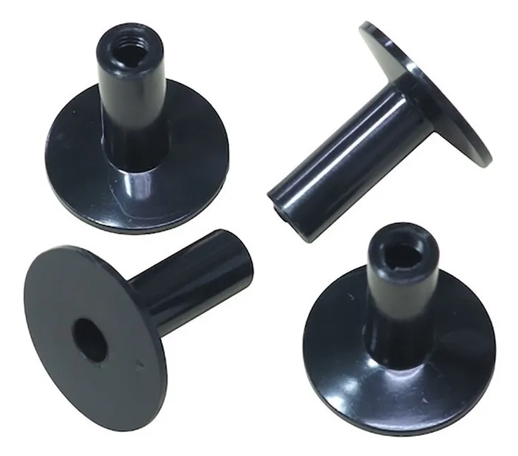 SET DE BASES DIXON, PLASTICO, PARA PEDESTAL DE PLATILLO, COLOR NEGRO.