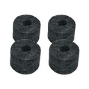 SET DE FELPAS DIXON, ALMOHADILLAS DE FIELTRO, 4 UNIDADES, 3,5 cm, altura: 2,1 cm, PARA PEDESTAL DE PLATILLOS, COLOR GRIS OSCURO.