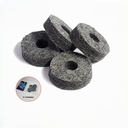 SET DE FELPAS DIXON, ALMOHADILLAS DE FIELTRO, 4 UNIDADES, 36X10 MM, PARA PEDESTAL DE PLATILLOS, COLOR GRIS OSCURO.