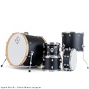 BATERIA ACUSTICA DIXON, SERIE SPARK BLACK, 5 PIEZAS, MEDIDAS: B22 | T10 | T12 | FT14, INCLUYE PLATILLOS Y PEDESTALES. COLOR NEGRO.