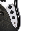 BAJO ELECTRICO CORT, 4 CUERDAS, PASIVO, COLOR VERDE MUSGO (TBK TRANS NEGRO), CON FUNDA