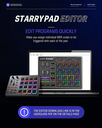 CONTROLADOR MIDI DONNER, STARRYPAD, 16 PADS, 2 FADERS, 2 PERILLAS, COMPATIBLE CON ANDROID, IOS, WINDOWS Y MAC
