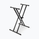 PEDESTAL PARA TECLADO ON-STAGE, DOBLE BARRA X, COLOR NEGRO