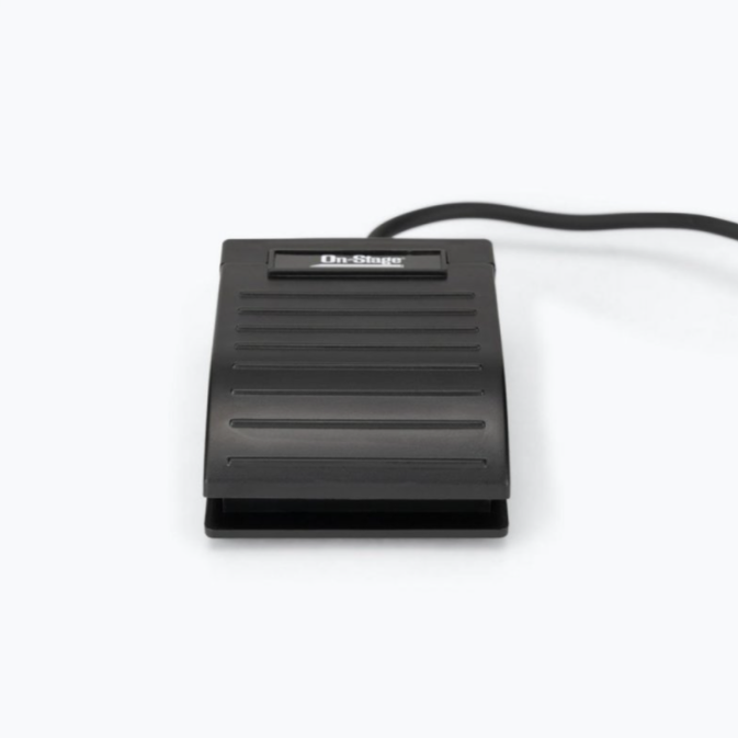 PEDAL DE SOSTENIDO ON-STAGE, PARA TECLADO, COMPACTO, SOLOR NEGRO.