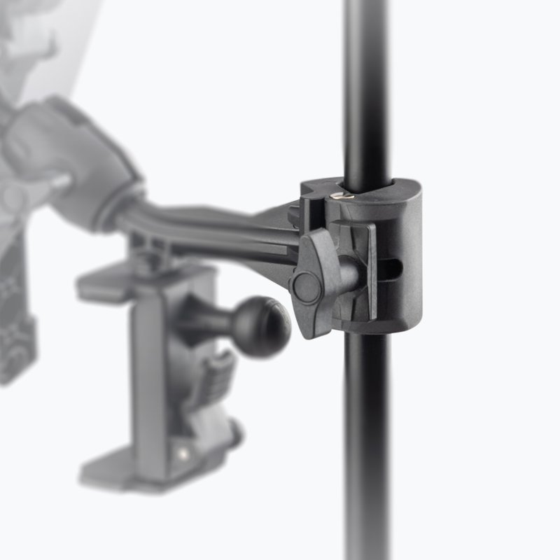 SOPORTE UNIVERSAL ON-STAGE, PARA TABLET O IPAD, COLOR NEGRO.