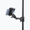 SOPORTE UNIVERSAL ON-STAGE, PARA TABLET O IPAD, COLOR NEGRO.