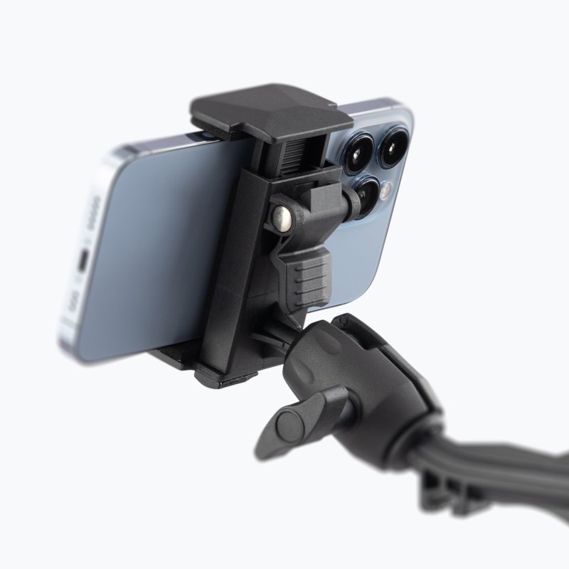 SOPORTE UNIVERSAL ON-STAGE, PARA TABLET O IPAD, COLOR NEGRO.