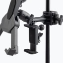 SOPORTE UNIVERSAL ON-STAGE, PARA TABLET O IPAD, COLOR NEGRO.