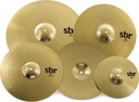 SET DE PLATILLOS SABIAN, SERIE SBR, MEDIDAS: 14,16,20 Y 10, LATON.