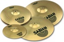 SET DE PLATILLOS SABIAN, SERIE SBR, MEDIDAS: 14,16,20 Y 10, LATON.