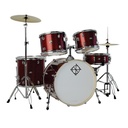 BATERIA ACUSTICA DIXON, SERIE SPARK BLACK, 5 PIEZAS, MEDIDAS: B22 | T10 | T12 | FT14, INCLUYE PLATILLOS Y PEDESTALES. COLOR NEGRO. (copia)