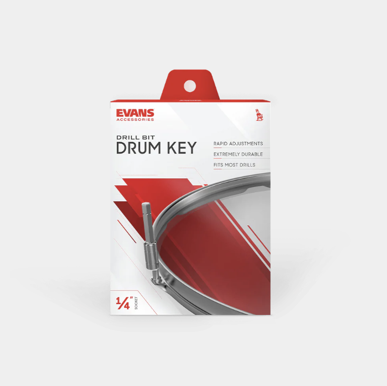 LLAVE EVANS, PARA AFINAR TAMBORES DE BATERIA, SERIE DRILL BIT