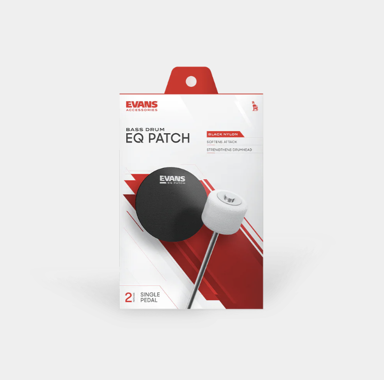 PROTECTOR PARA PARCHE DE BOMBO EVANS, SERIE AF, CON ADHESIVO, COLOR BLANCO