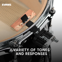 CHARLA DE 30 HILOS EVANS, DE 14", SERIE SUPER 30, PRESENCIA AUMENTADA, DRY & CRISP SOUND