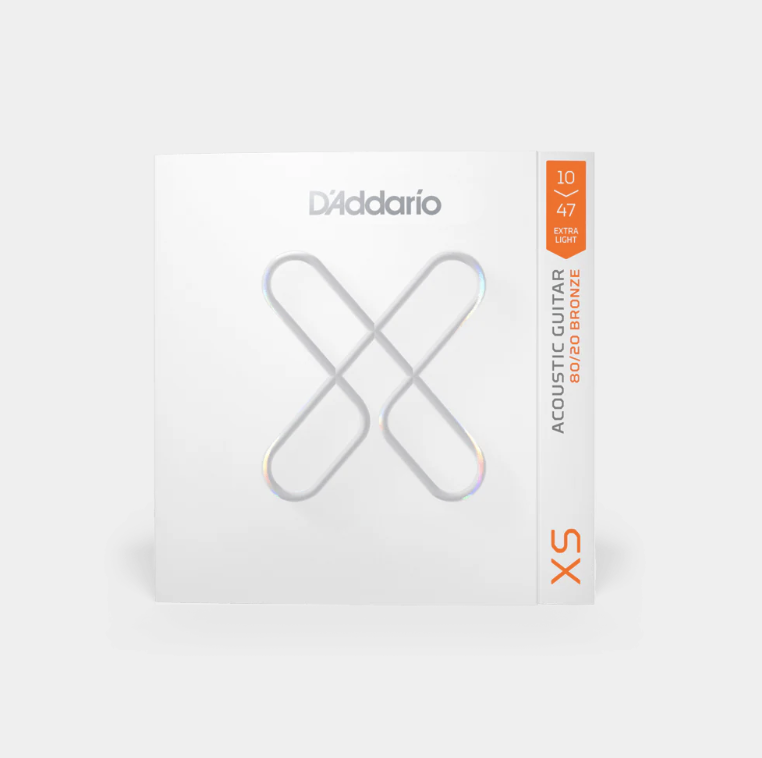 SET DE CUERDAS D´ADDARIO, PARA GUITARRA ACUSTICA, METAL, CALIBRE 010/047, 80/20 BRONZE, EXTENDED LIFE + NATURAL FEEL (copia)
