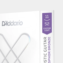 SET DE CUERDAS D´ADDARIO, PARA GUITARRA ACUSTICA, METAL, CALIBRE 010/047, 80/20 BRONZE, EXTENDED LIFE + NATURAL FEEL (copia)