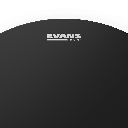 PARCHE EVANS, PARA TOM, NEGRO ARENADO, 16", 2 CAPAS